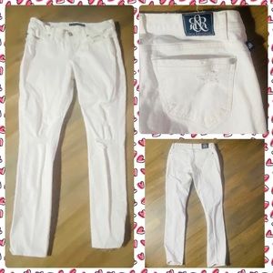 Rock & Republic White Denim Jeans Sz 6